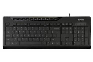 Клавиатура A4 KD-800 черный USB slim Multimedia (плохая упаковка)