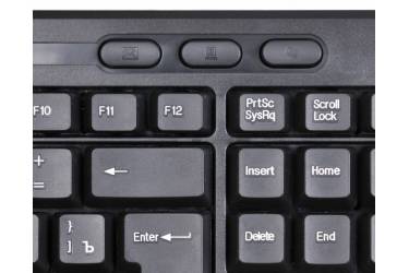 Клавиатура Oklick 390M черный USB Multimedia
