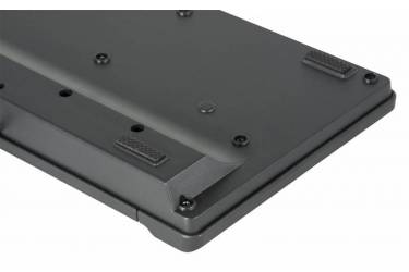 Клавиатура Оклик 530S черный USB slim Multimedia (плохая упаковка)