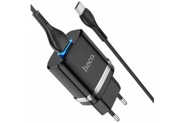 CЗУ Hoco N1 Ardent Single port charger set + Type C Black