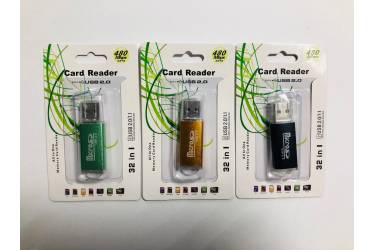 Адаптер Card Reader micro SD зеленый