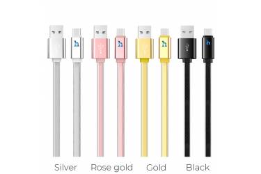 Кабель USB Hoco UPL12 Plus Jelly Braided charging data cable for Type-C (Smart Light) gold