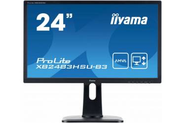 Монитор Iiyama 24" ProLite XB2483HSU-B3 черный VA LED 4ms 16:9 HDMI M/M матовая HAS Pivot 3000:1 250cd 178гр/178гр 1920x1080 D-Sub DisplayPort FHD USB 5.6кг