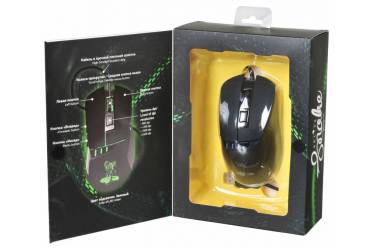 mouse Oklick 865G Snake черный/черный оптическая (2400dpi) USB игровая (5but)