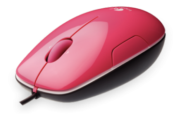 Компьютерная мышь Logitech LS1 Laser Mouse розовая