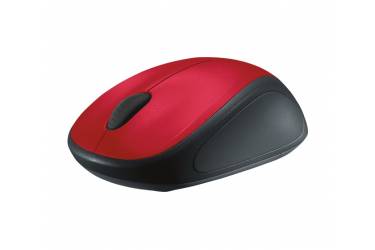 Мышь Logitech M235 красный/черный оптическая (1000dpi) беспроводная USB2.0 для ноутбука (2but)