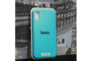 Силиконовый чехол HOCO PURE Series для iPhone X Blue