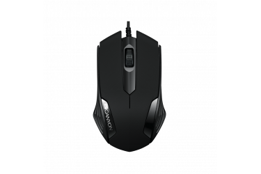 mouse CANYON Optical wired mice, 3 buttons, DPI 1000, Black
