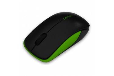 Компьютерная мышь Perfeo Wireless Assorty USB  черно-зеленая