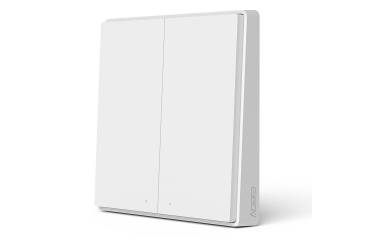 Выключатель света беспроводной Xiaomi Aqara Wall Wireless Switch Double Key D1 (WXKG07LM) (White)