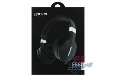 Наушники беспроводные (Bluetooth) Gorsun E88 (black-silver) накладные