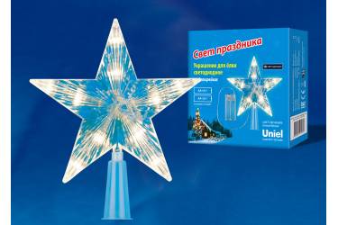 Фигурка светодиодная "Звезда" Uniel ULD-H1515-010/STB/2AA WARM WHITE STAR-2 10 светодиодов