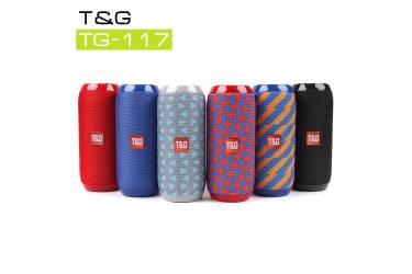 Беспроводная (bluetooth) акустика Portable TG117 Синий + красный