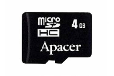 Карта памяти Apacer MicroSDHC 4GB Class 4