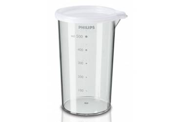 Блендер погружной Philips HR1605 550Вт бежевый (блендер+измельчитель+стакан) ножка металл 2в1