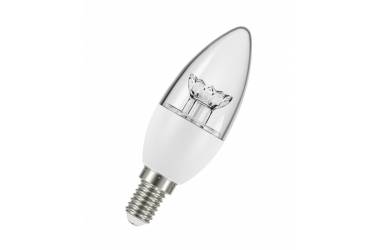 Лампа светодиодная OSRAM_B35_5.4W/830_E14 _470 lm _СВЕЧА прозрачная_теплый свет