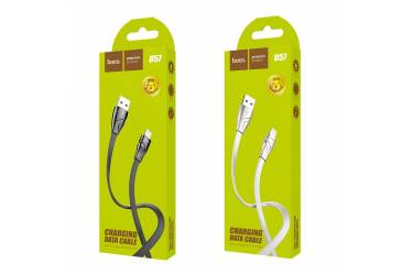 Кабель USB Hoco U57 Twisting charging for Lightning white