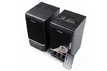 Компьютерная акустика Dialog Disco AD-07 Black 2*12W RMS - активные, FM радио, USB+microSD reader, пульт ДУ