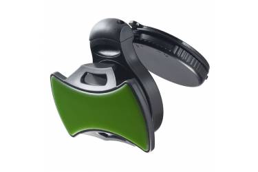 Автодержатель Perfeo-503 для смартфона/навигатора/до 6,5"/на стекло/липучка/черный+зеленый