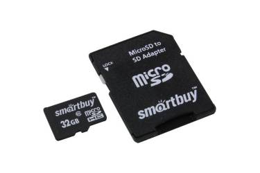 Карта памяти SmartBuy MicroSDHC 32GB Class 10  + adapter LE