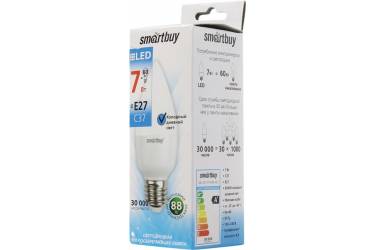 Светодиодная (LED) Лампа Smartbuy-C37-07W/6000/E27