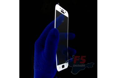 Защитное стекло 3D Krutoff Group для Samsung Galaxy A7 2017 (SM-A720F) white