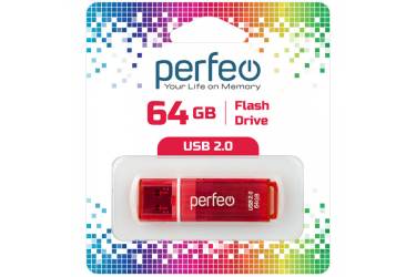 USB флэш-накопитель 64GB Perfeo C13 красный USB2.0