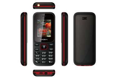 Мобильный телефон teXet TM-128 черный-красный