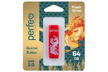 USB флэш-накопитель 64GB Perfeo C04 Red Phoenix