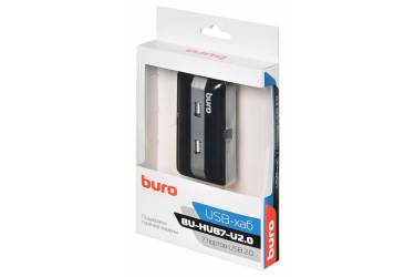 Разветвитель USB 2.0 Buro BU-HUB7-U2.0 7порт. черный
