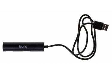 Разветвитель USB 2.0 Buro BU-HUB4-0.5R-U2.0 4порт. черный (плохая упаковка)
