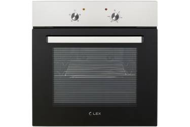 Духовой шкаф Электрический Lex EDM 040 IX нержавеющая сталь/черный