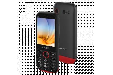 Мобильный телефон Maxvi K17 black-red