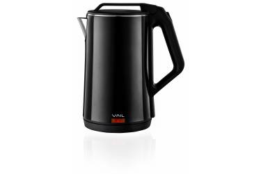 Чайник электрический VAIL VL-5552 (seamless) черный 2,3 л 1500Вт 2естенки пл/мет