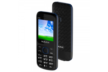 Мобильный телефон Maxvi C15 black-blue