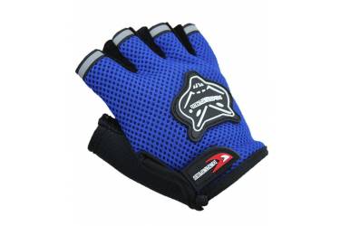 Классические спортивные перчатки полу-палец KniohThood (Синий)