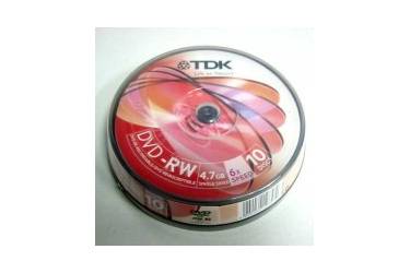 Диск DVD-RW Tdk 4,7GB 4x CB/10
