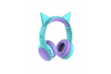Наушники беспроводные (Bluetooth) Perfeo KIDS полноразмерные голубые