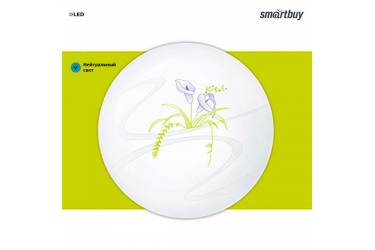 Светодиодный потолочный светильник (LED) Smartbuy-10W _780 лм_ 230*100мм_Flower