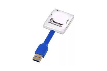 Картридер Smartbuy белый (SBR-700-W) USB 3.0