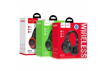 Наушники беспроводные (Bluetooth) Hoco W29 Outstanding Wireless headphones полноразмерные (Black)