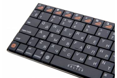 Клавиатура Оклик 840S черный беспроводная BT slim