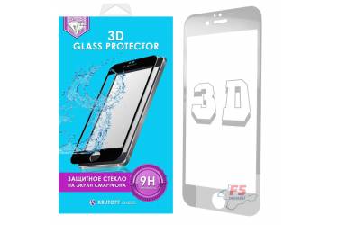 Защитное стекло 3D Krutoff Group для iPhone 6 Plus (white)