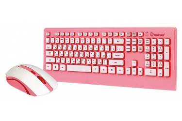 Комплект клавиатура+мышь Smartbuy Wireless SBC-303319AG розовый 