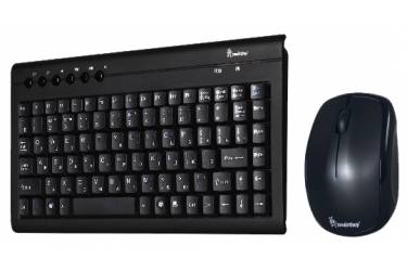 Комплект клавиатуара+мышь Smartbuy Wireless 20313AG черный