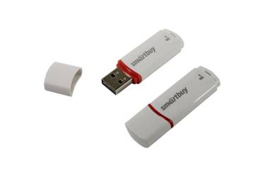 USB флэш-накопитель 8GB Smartbuy Crown White COMPAC USB2.0