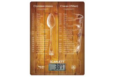 Весы кухонные электронные Scarlett SC-KS57P19 макс.вес:8кг рисунок