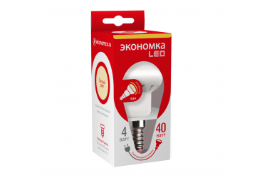 Лампа светодиодная ЭКО_Экономка _R39_4W/3000K_ E14