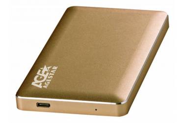 Внешний корпус для HDD AgeStar 3UB2A16C SATA алюминий золотистый 2.5"