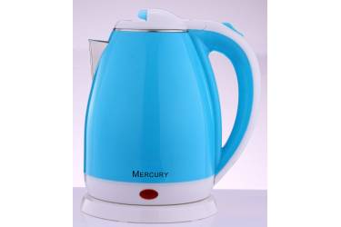 Чайник электрический Mercury MC - 6728 голубой 2,0 л. 2000Вт 2я колба(снаружи пласт,внутри мет)